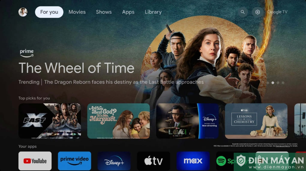 Google Tivi QD-Mini LED TCL AI 4K 55 inch 55C7K